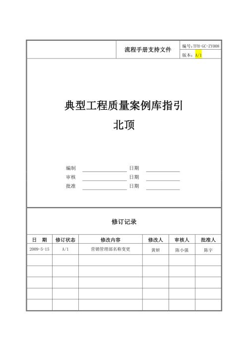 地產公司典型工程質量案例庫指引