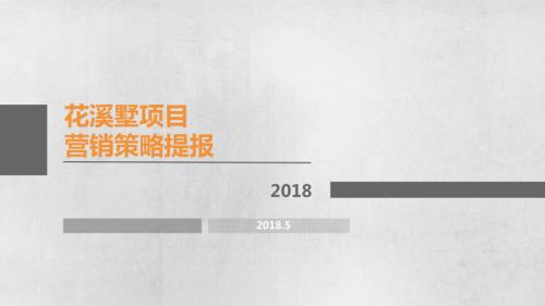 2018高碑店市花溪墅別墅項目營銷策略提報方案-132p