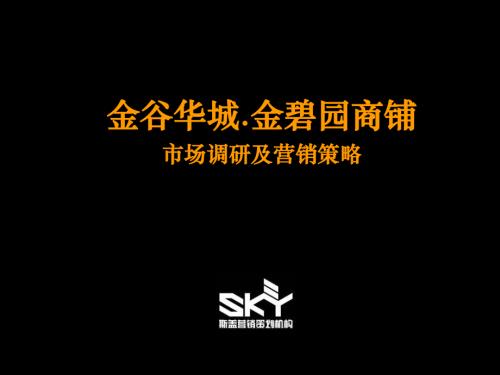 江蘇金壇市金碧園地產(chǎn)商鋪市場調(diào)研及營銷策略(83)頁
