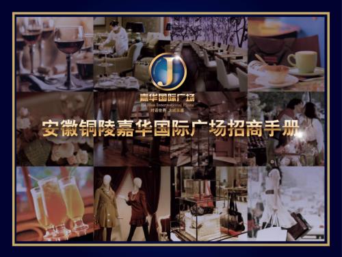 安徽銅陵嘉華國際商業廣場招商手冊（22頁）.ppt