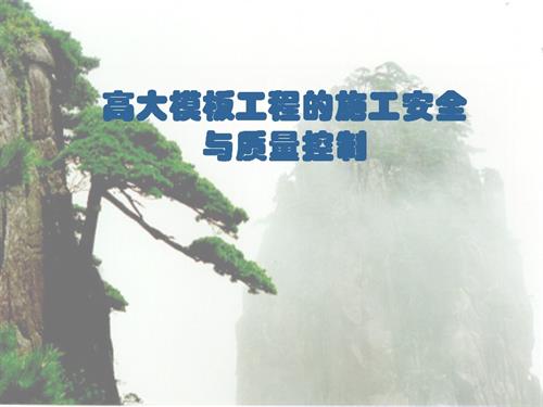 高大模板工程的施工安全與質量控制培訓課件（45頁）