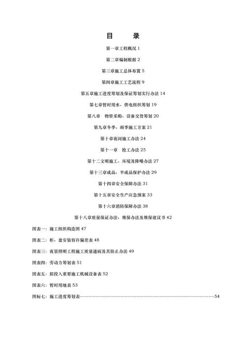 商品房泛光照明指定專業分包工程施工組織設計方案（62頁）