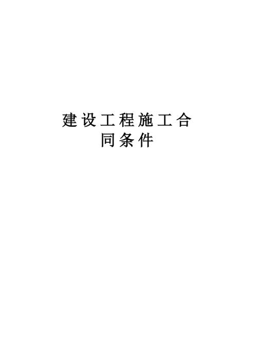 建設工程施工合同條件（13頁）