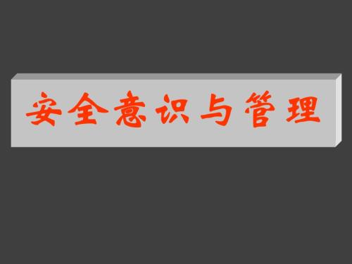 新能源公司安全意識與管理培訓課件（36頁）