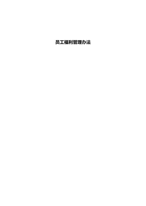 上市地產(chǎn)集團員工薪酬福利管理辦法（28頁）