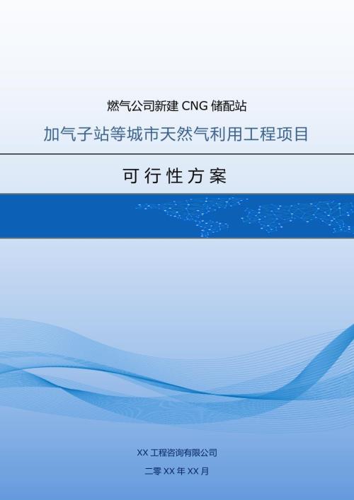 燃氣公司新建CNG儲配站加氣子站等城市天然氣利用工程可行性方案99頁