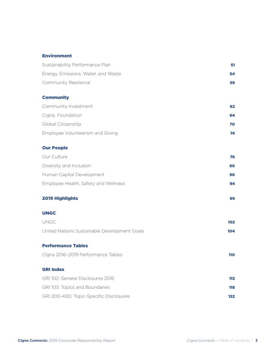 信諾（CIGNA）2019年企業社會責任報告（英文版）（126頁）.pdf_第3頁