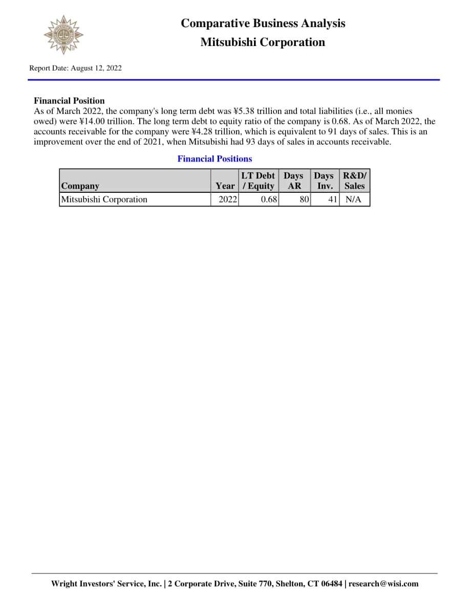 Wright：三菱商事株式會社（MITSUBISHI）綜合分析報告（英文版）（70頁）.pdf_第6頁