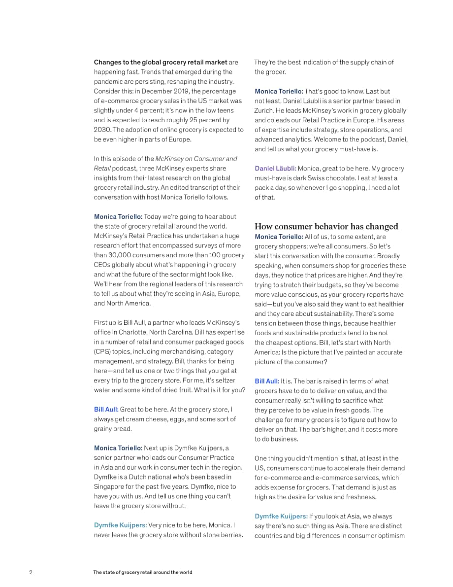 麥肯錫（McKinsey）：2022年全球食雜零售現狀調查報告（英文版）（7頁）.pdf_第2頁