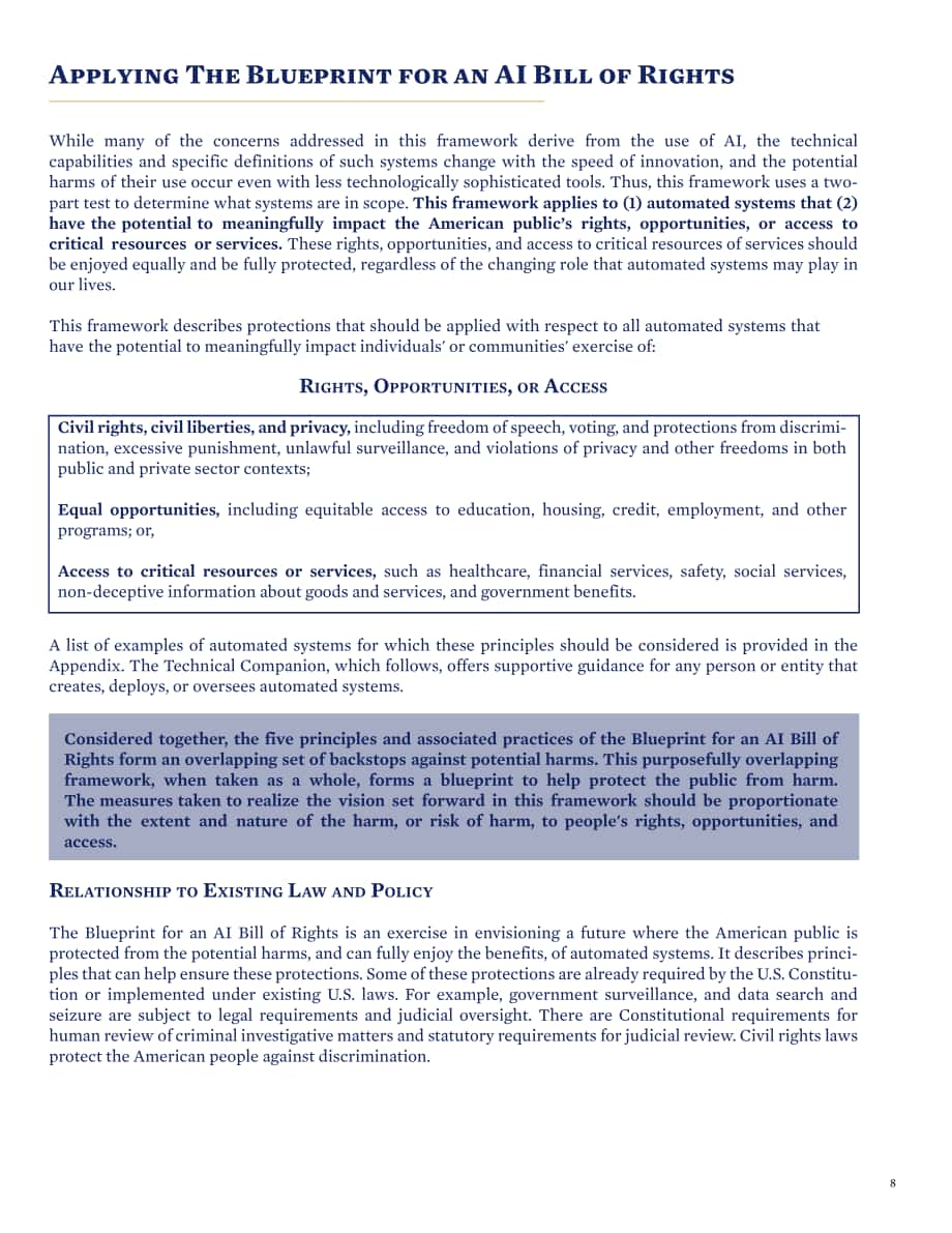 美國白宮科技政策辦公室：人工智能權利法案藍圖 （英文版）（73頁）.pdf_第8頁