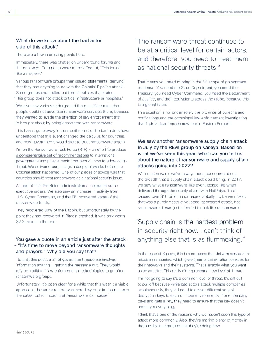 思科（Cisco）：網絡安全報告-防御關鍵威脅（英文版）（28頁）.pdf_第6頁