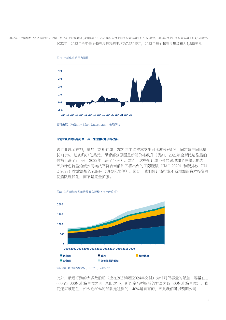 安聯保險集團（Allianz）：2022年航運業報告-班輪資金充裕供應鏈下沉（英文版）（11頁）.pdf_第5頁