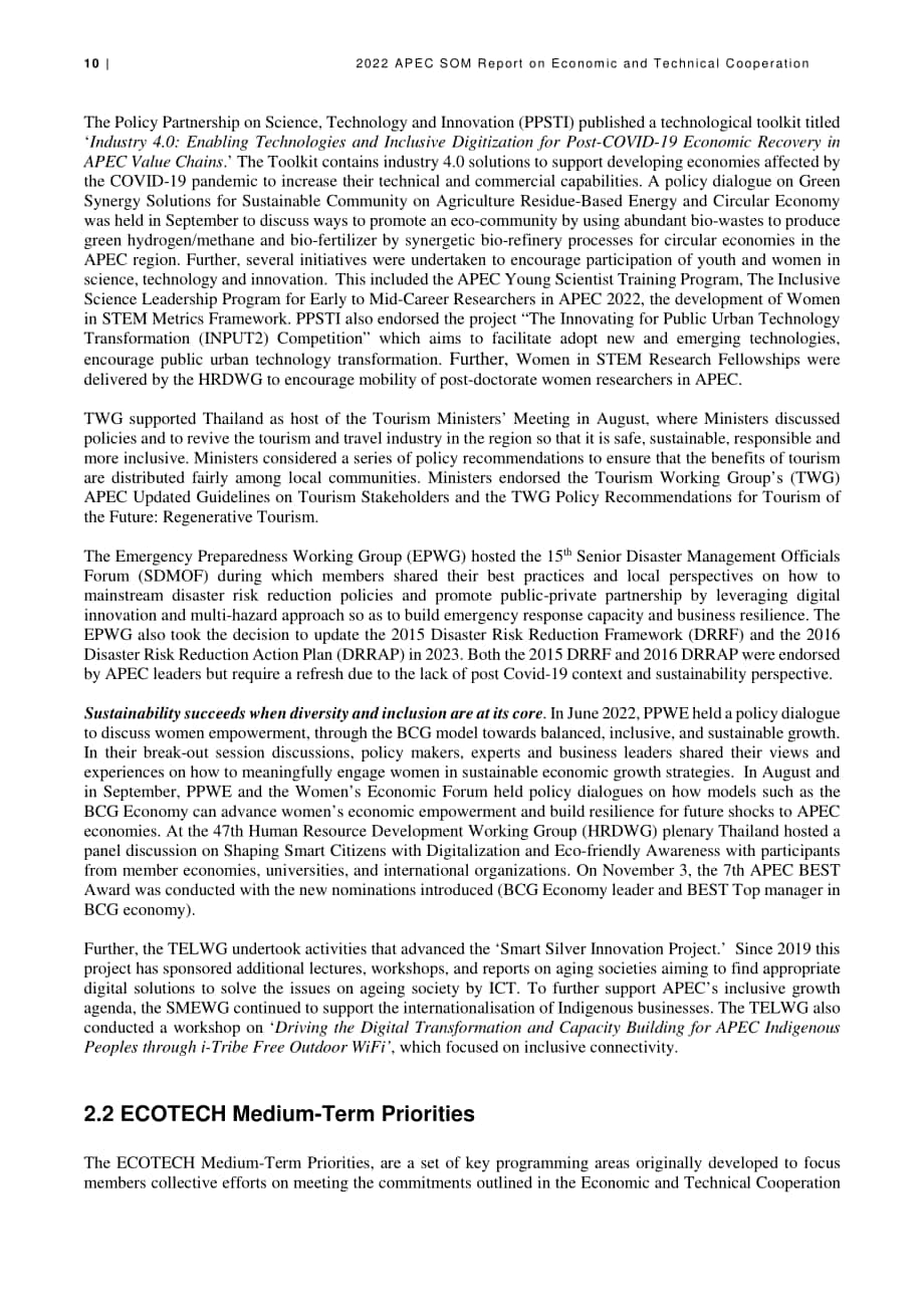 亞太經合組織（APEC）：2022年經濟技術合作報告（英文版）（74頁）.pdf_第14頁