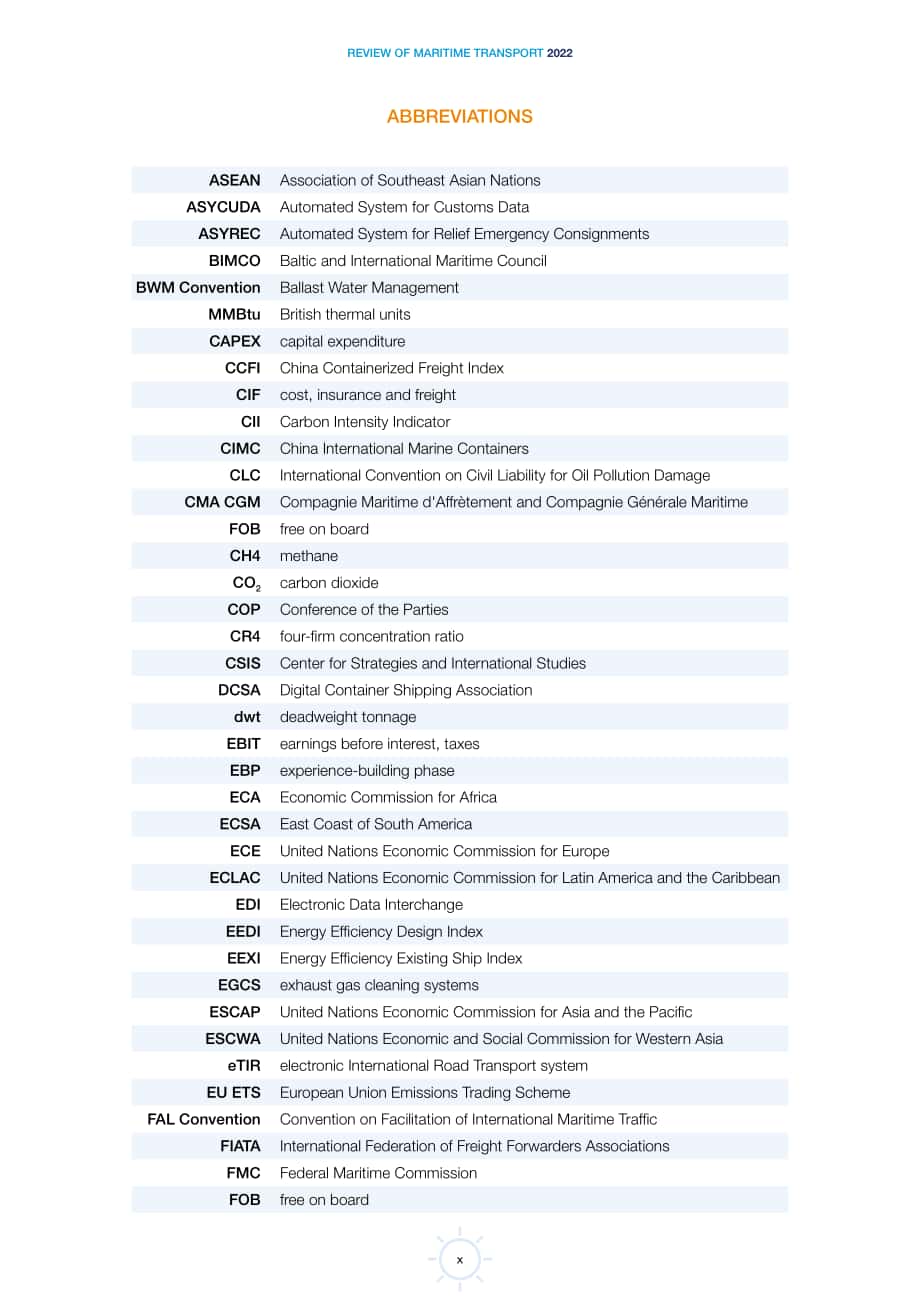 聯合國貿發會議（UNCTAD）：2022年世界海運述評報告（英文版）（195頁）.pdf_第11頁