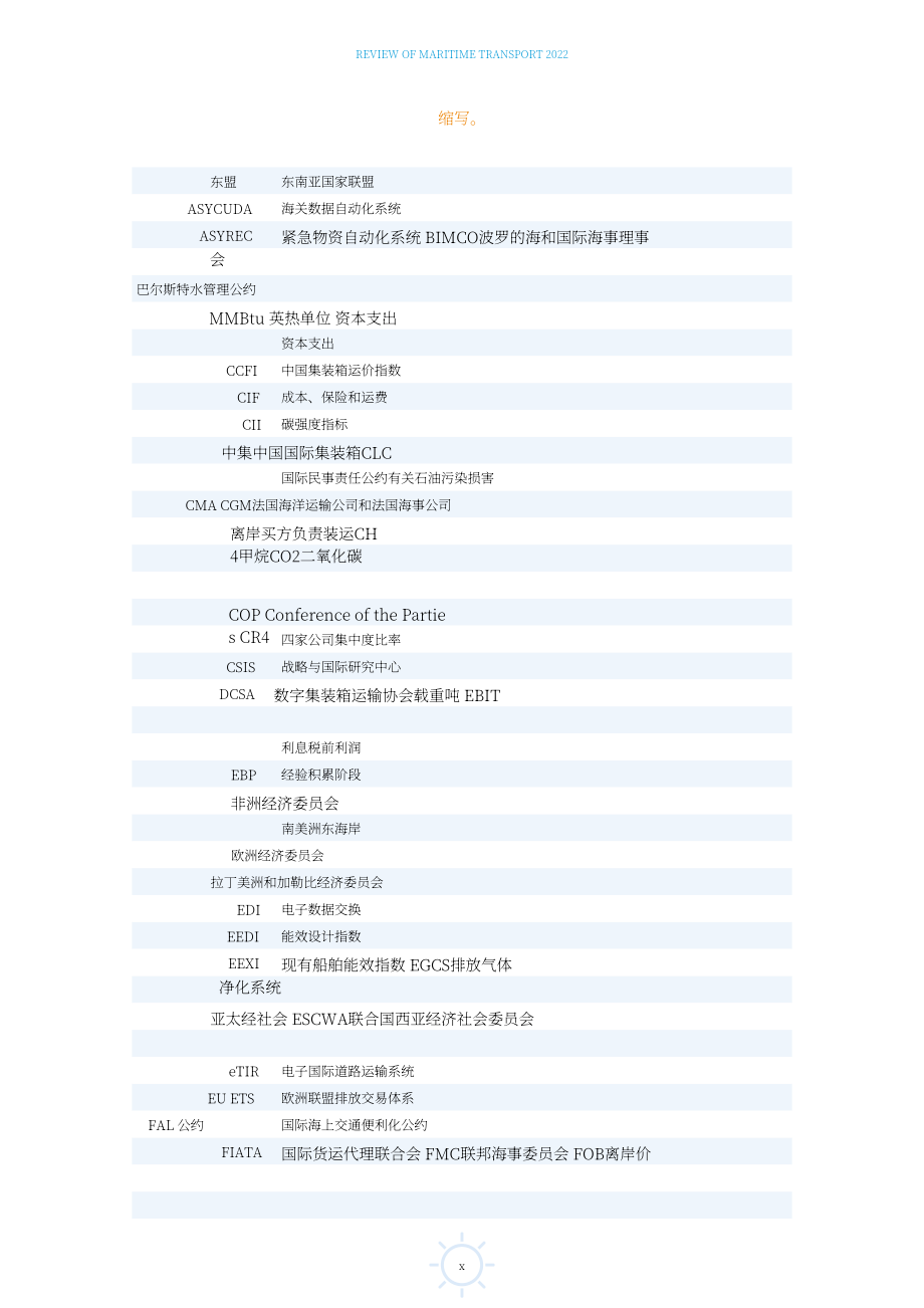 聯合國貿發會議（UNCTAD）：2022年世界海運述評報告（英文版）（195頁）.pdf_第11頁