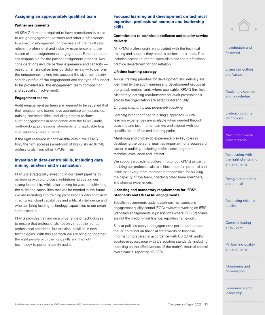 畢馬威（KPMG）：2022年透明度報告（英文版）（31頁）.pdf_第13頁