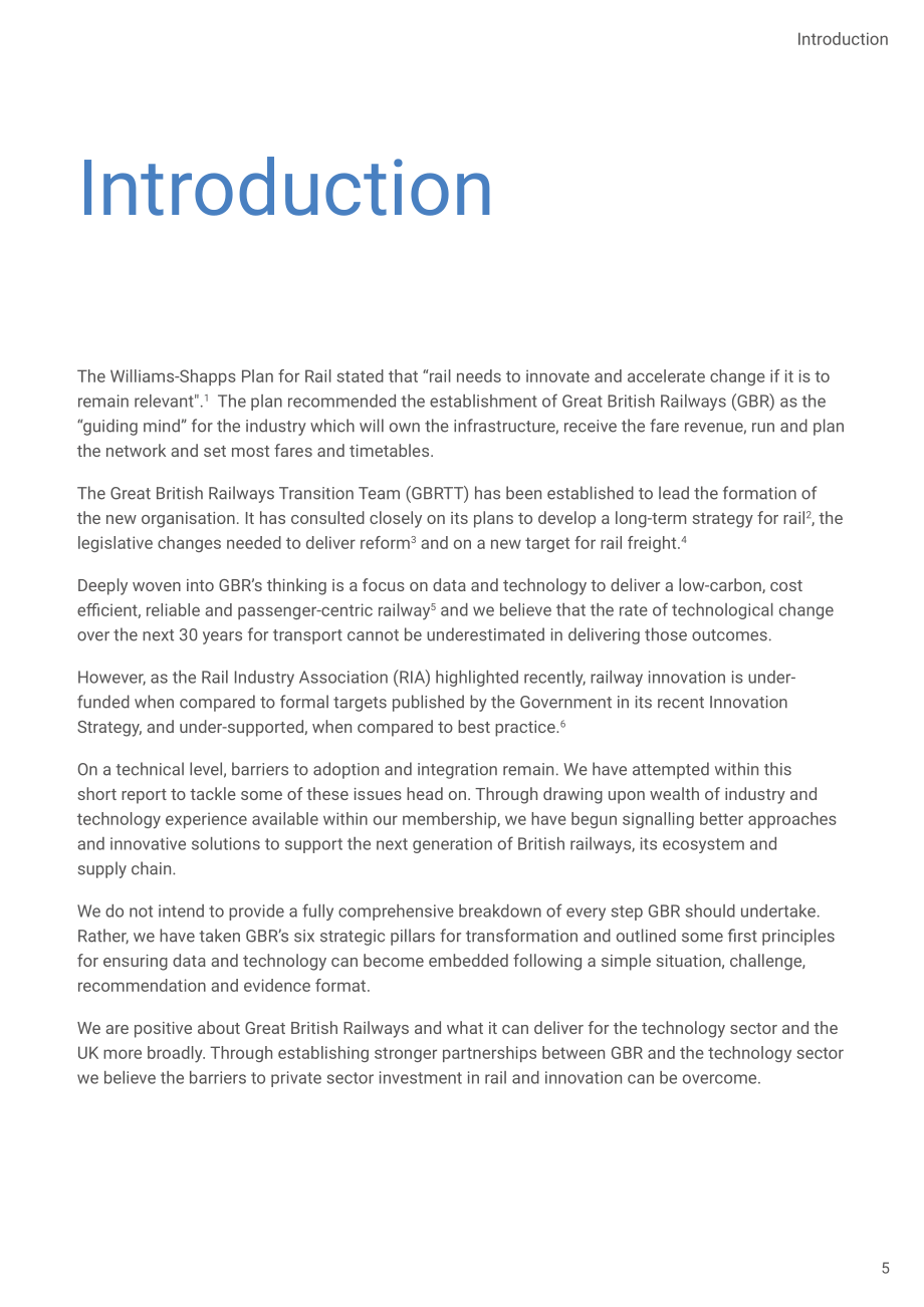TechUK：將數據和創新置于英國鐵路轉型的核心報告（英文版）（20頁）.pdf_第5頁