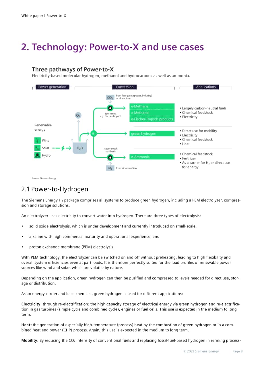 SIEMENS：Power-to-X：通往無碳世界的關鍵業務（英文版）（24頁）.pdf_第8頁