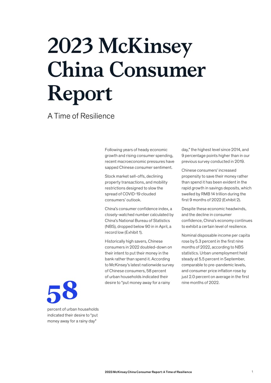 麥肯錫（McKinsey）：2023中國消費(fèi)者報告：韌性時代（英文版）（36頁）.pdf_第3頁