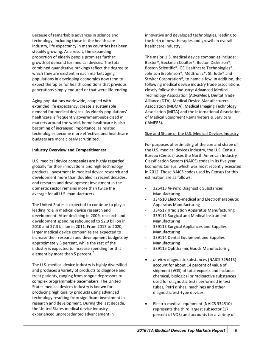 美國商務部（USDC）：2016年美國醫療器械市場報告（英文版）（56頁）.pdf_第8頁