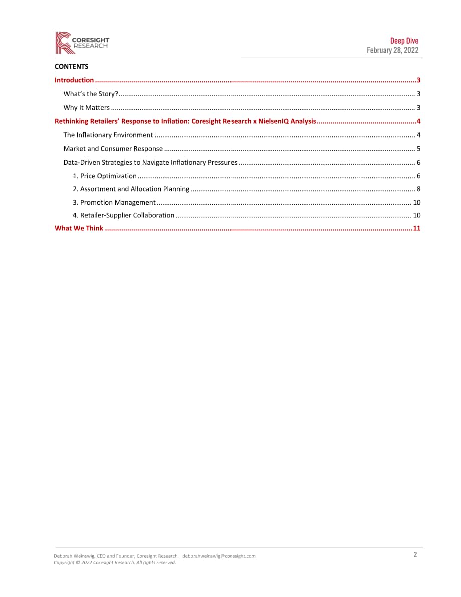 Coresight Research：對抗通脹的秘訣-零售商的數據驅動策略（英文版）（12頁）.pdf_第2頁