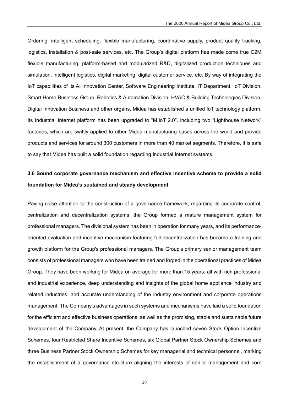 廣東美的電器股份有限公司2020年年度報告（英文版）（315頁）.PDF_第20頁