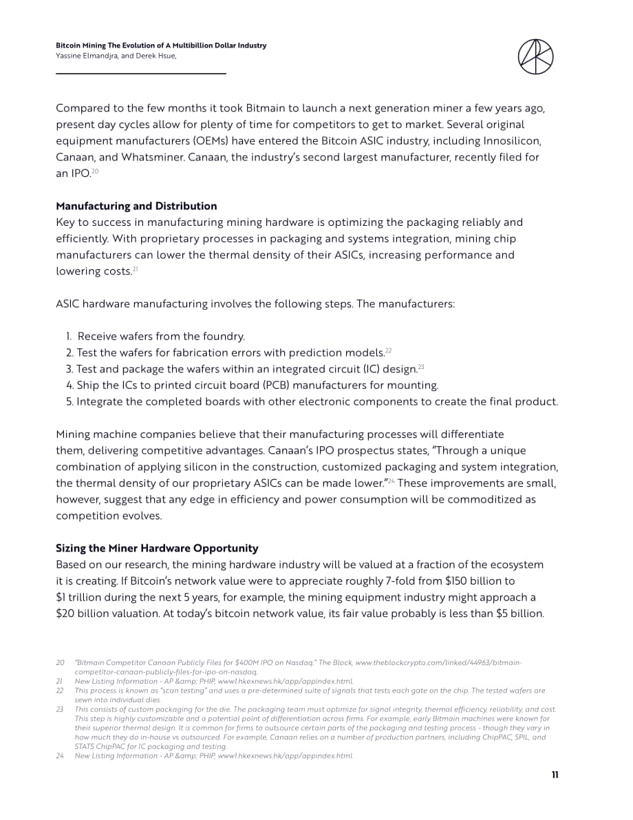 方舟投資（ARK Invest）：比特幣挖礦報告-數(shù)十億美元產(chǎn)業(yè)的演變（英文版）（26頁）.pdf_第11頁