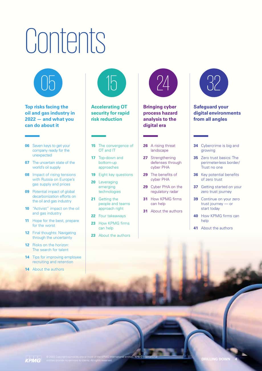 畢馬威（KPMG）：2022年全球油氣行業主要風險分析報告（英文版）（45頁）.pdf_第4頁