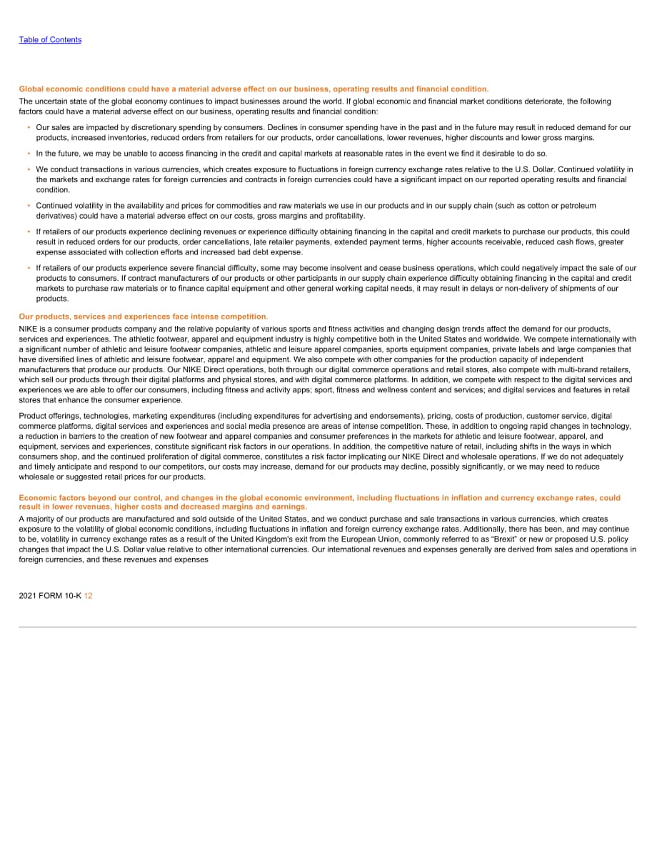 耐克公司（NIKE）2021財年年度報告（英文版）（109頁）.pdf_第14頁