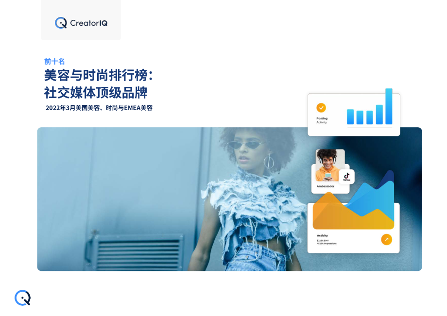 CreatorIQ：2022年3月美國社交媒體上熱門美容和時尚品牌排名報告（英文版）（32頁）.pdf_第1頁