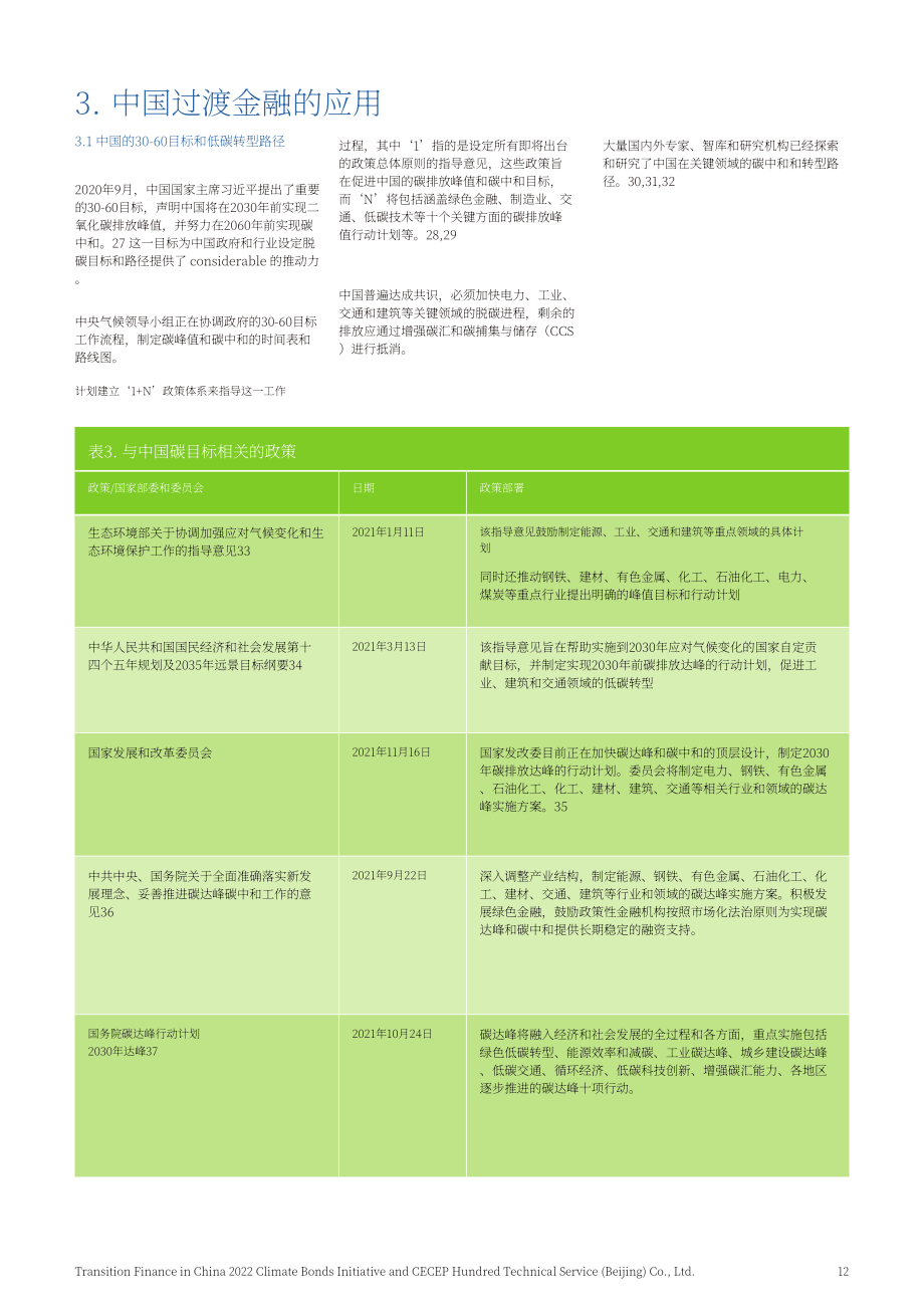 氣候債券倡議組織（CBI）：2022年中國轉(zhuǎn)型金融最新發(fā)展與未來展望報告（英文版）（31頁）.pdf_第12頁