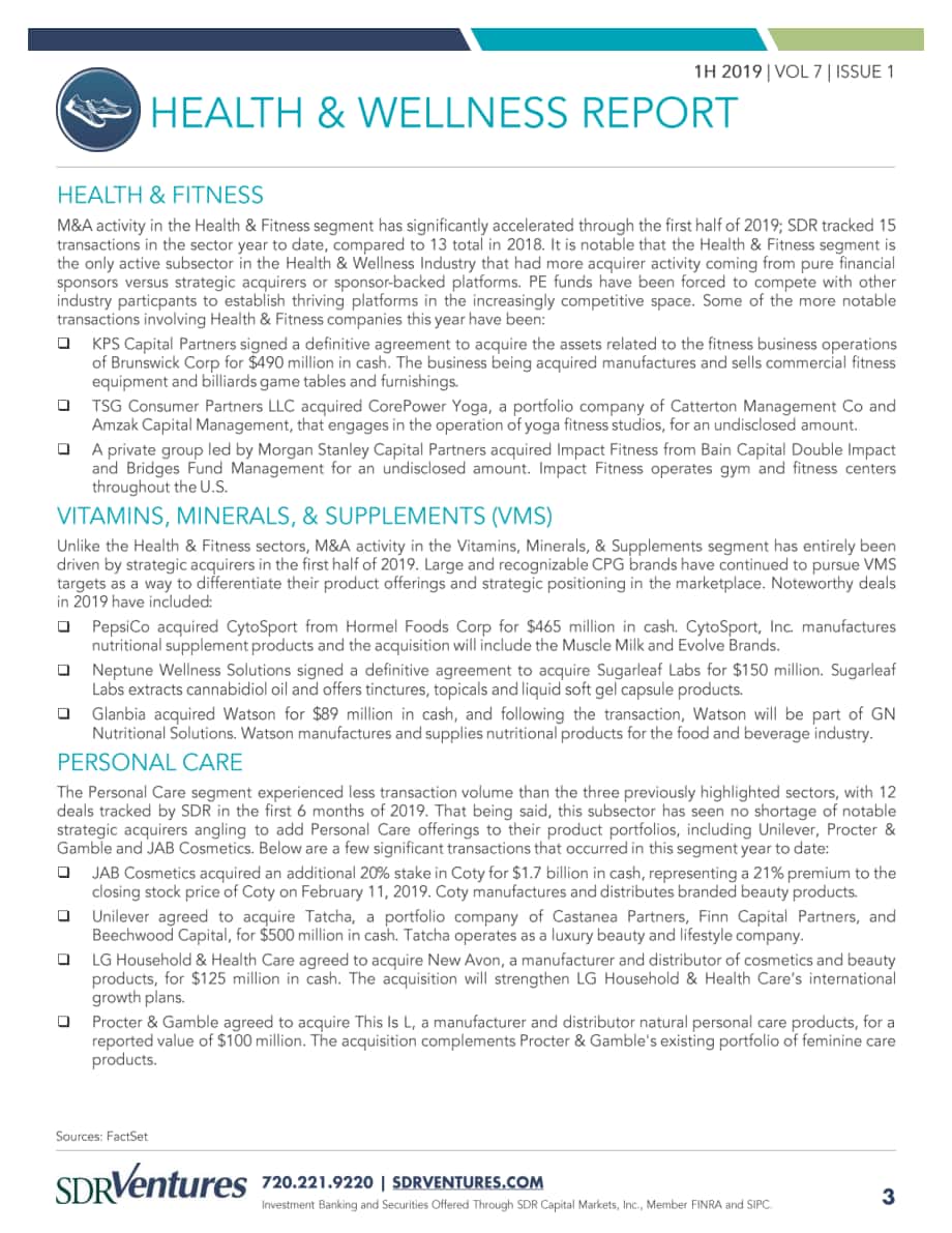 SDR Ventures：2019年上半年醫療健康行業并購趨勢報告（英文版）（12頁）.pdf_第3頁