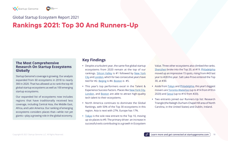 Startup Genome&amp 全球創業網絡：2021年全球創業生態系統報告（英文版）（294頁）.pdf_第18頁