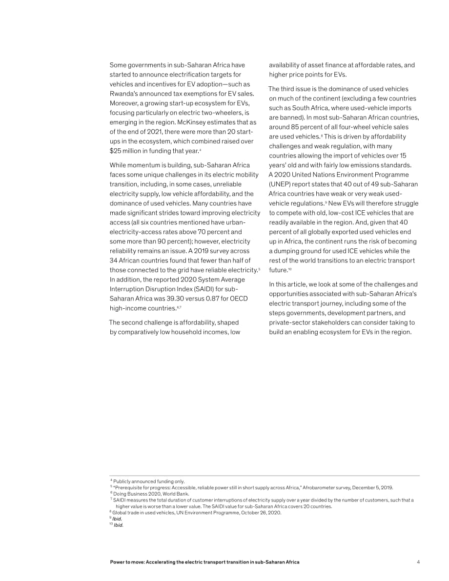 麥肯錫（McKinsey）：加快撒哈拉以南非洲地區的電力運輸轉型（英文版）（16頁）.pdf_第4頁