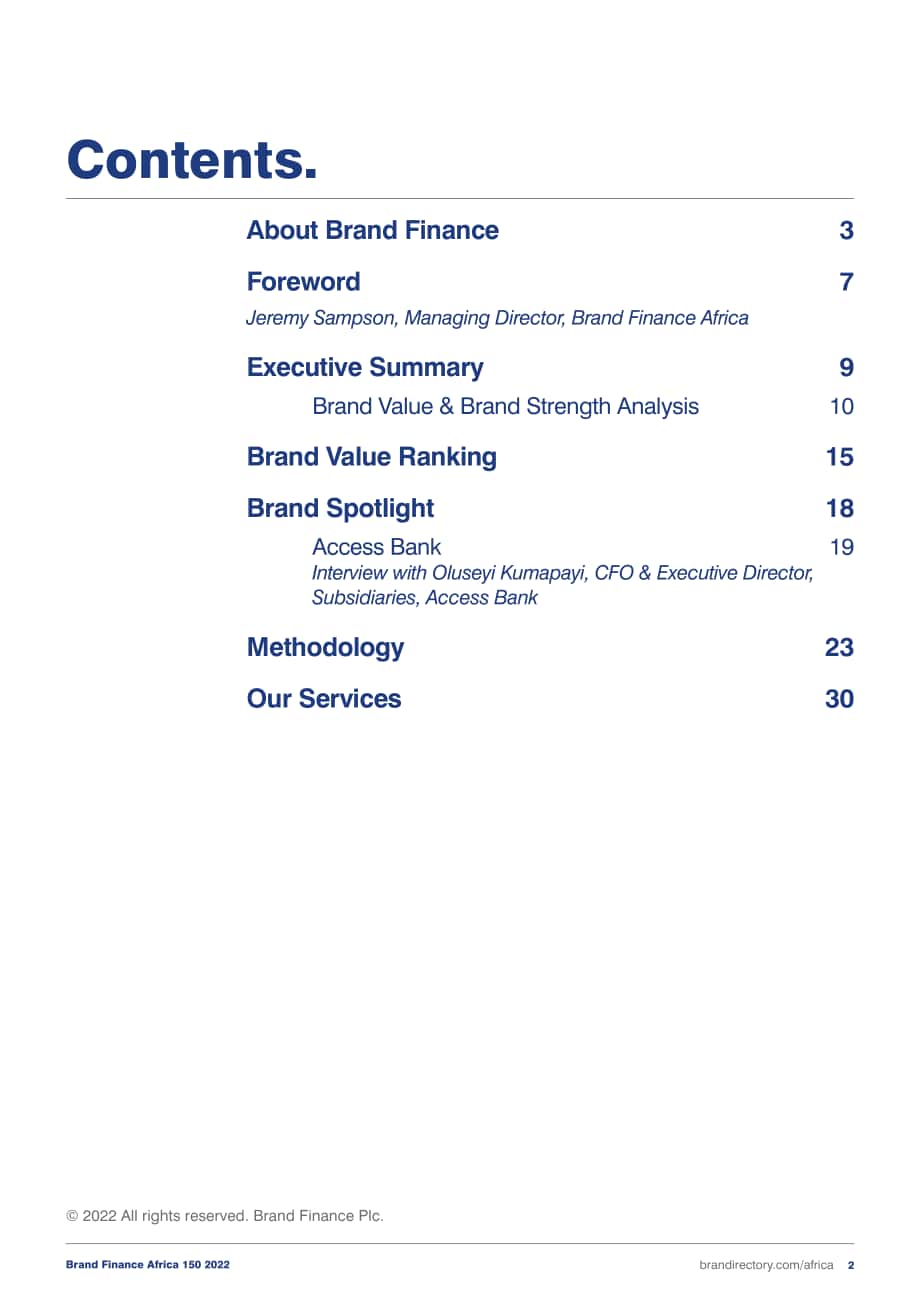 品牌金融（Brand Finance）：2022年非洲品牌價值150強年度報告（英文版）（37頁）.pdf.pdf_第2頁