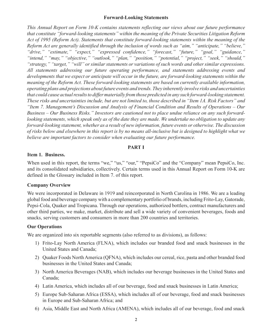 百事公司（PEPSICO）2018年年度報(bào)告-財(cái)報(bào)（英文版）（162頁(yè)）.pdf_第12頁(yè)