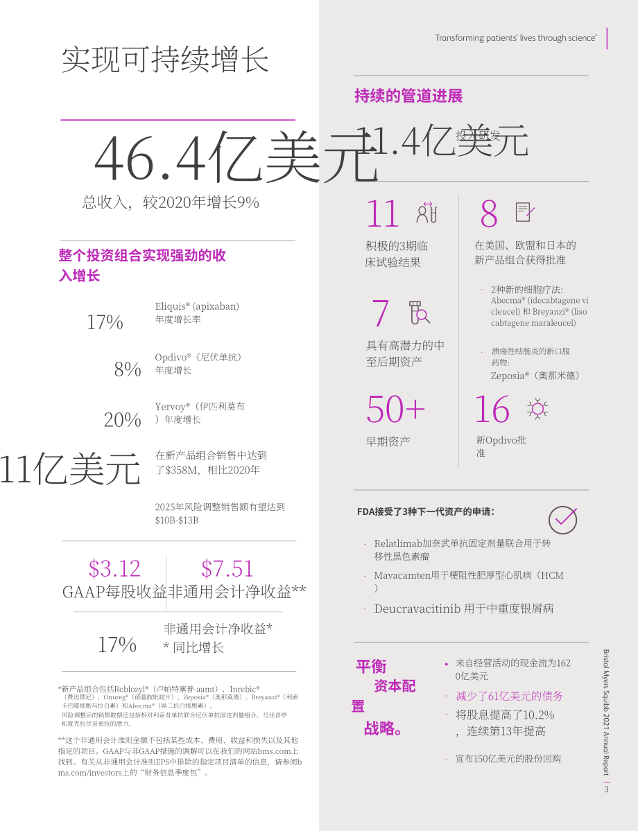 百時美施貴寶公司（BRISTOL-MYERS SQUIBB）2021年年度報告（英文版）（120頁）.pdf_第6頁