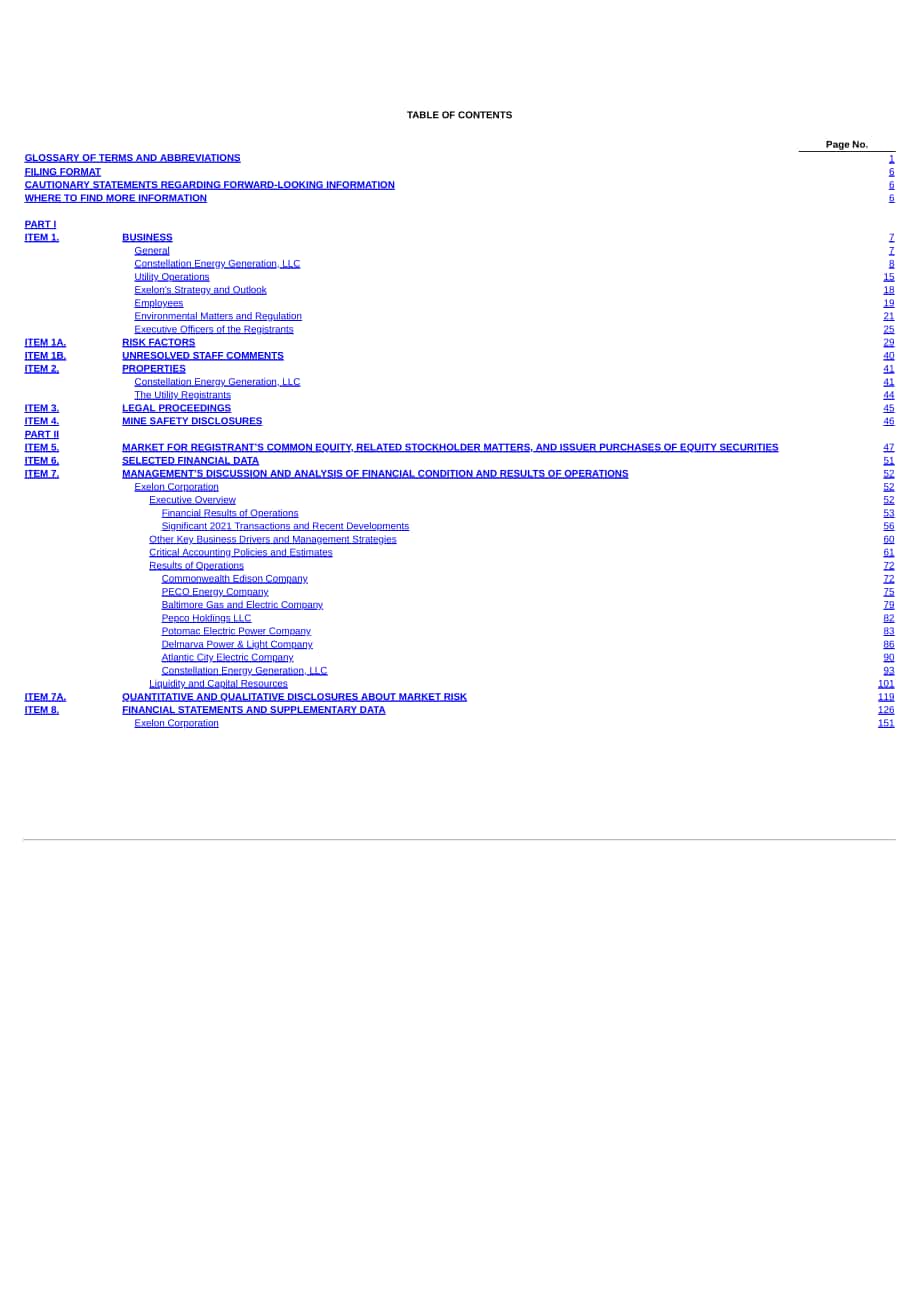 Exelon公司（EXELON）2021年年度報告（英文版）（1364頁）.pdf_第4頁
