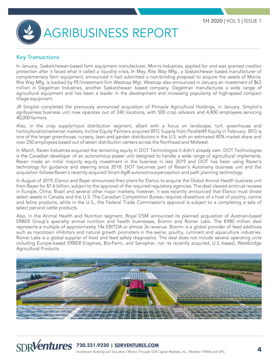 SDR Ventures：2020年上半年農業綜合企業并購趨勢報告（英文版）（15頁）.pdf_第4頁