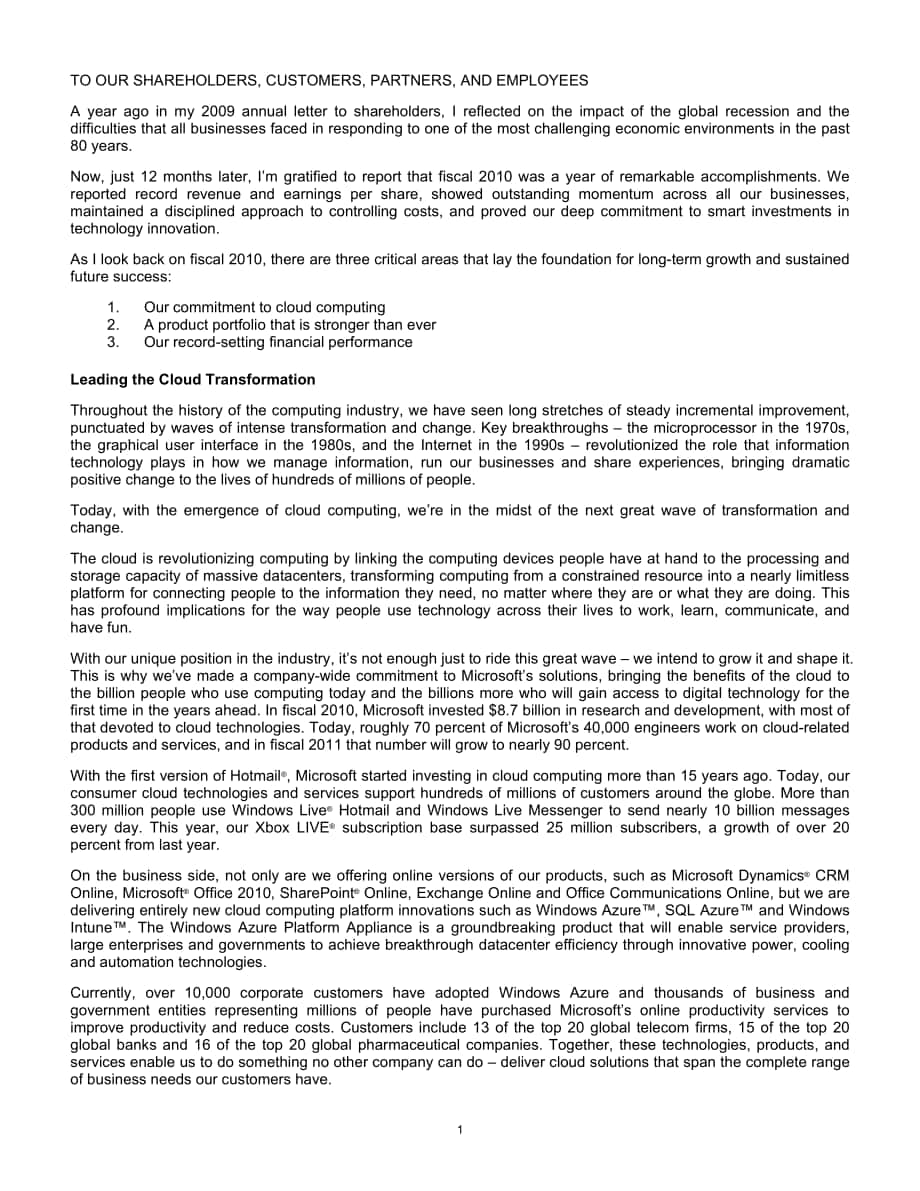 微軟（MICROSOFT）2010年年度報告-財報（英文版）（80頁）.pdf_第2頁