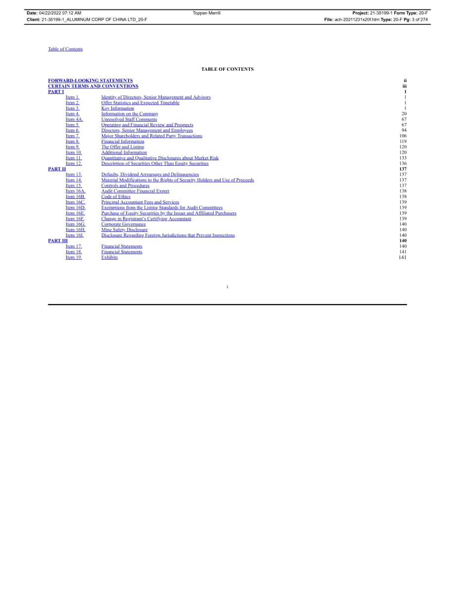 中國鋁業集團有限公司（ALUMINUM CORP. OF CHINA）2021年年度報告（英文版）（388頁）.pdf_第4頁