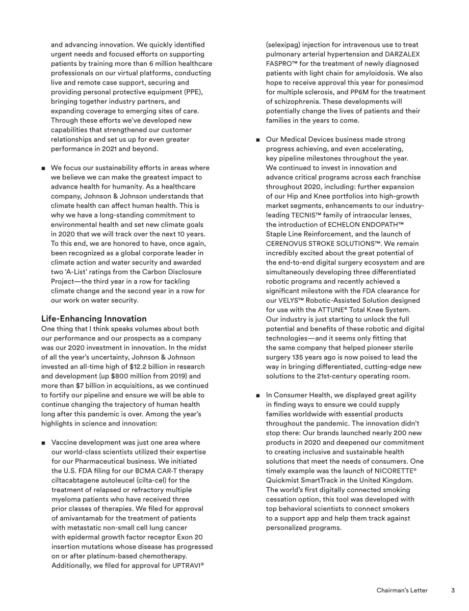 強生（JOHNSON & JOHNSON）2020年年度報告（英文版）（140頁）.pdf_第5頁