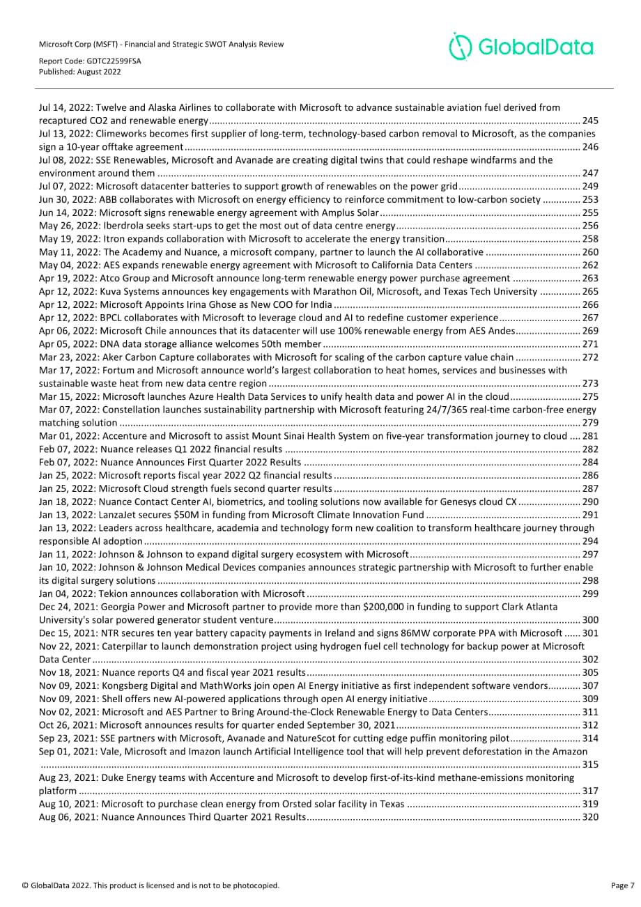 GlobalData：微軟公司（Microsoft）財務狀況與SWOT戰略分析綜述報告（英文版）（331頁）.pdf_第7頁