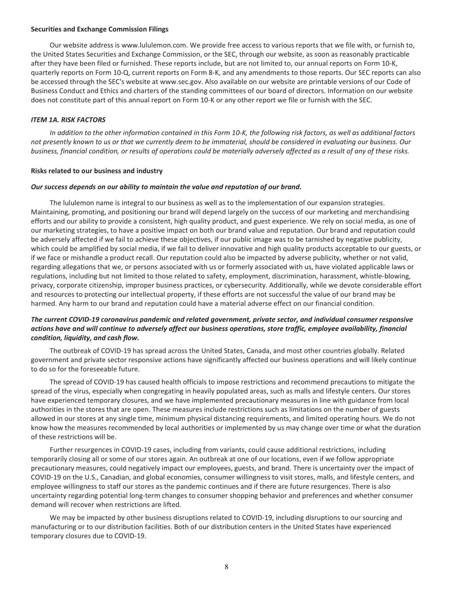 露露樂蒙（Lululemon）2020年年度報告（英文版）（90頁）.PDF_第12頁