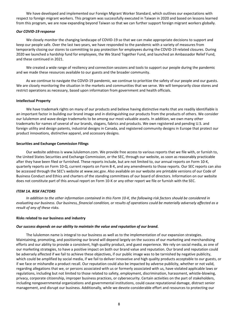 露露樂蒙（Lululemon）2021年年度報告（英文版）（90頁）.pdf_第12頁