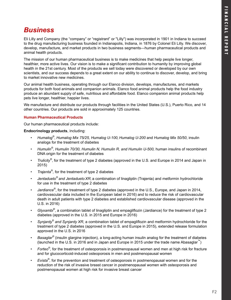 美國禮來公司（ELI LILLY）2017年年度報告（英文版）（232頁）.PDF_第5頁