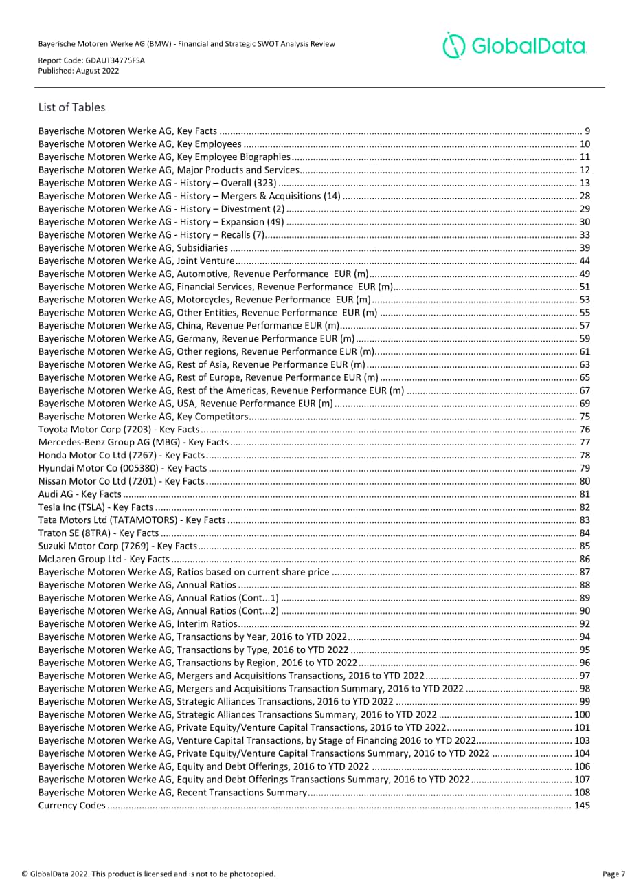 GlobalData：寶馬集團財務狀況與SWOT戰略分析綜述報告（英文版）（150頁）.pdf_第7頁