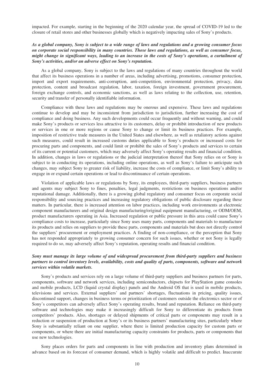 索尼（SONY）2019財年年度報告（英文版）（212頁）.pdf_第10頁