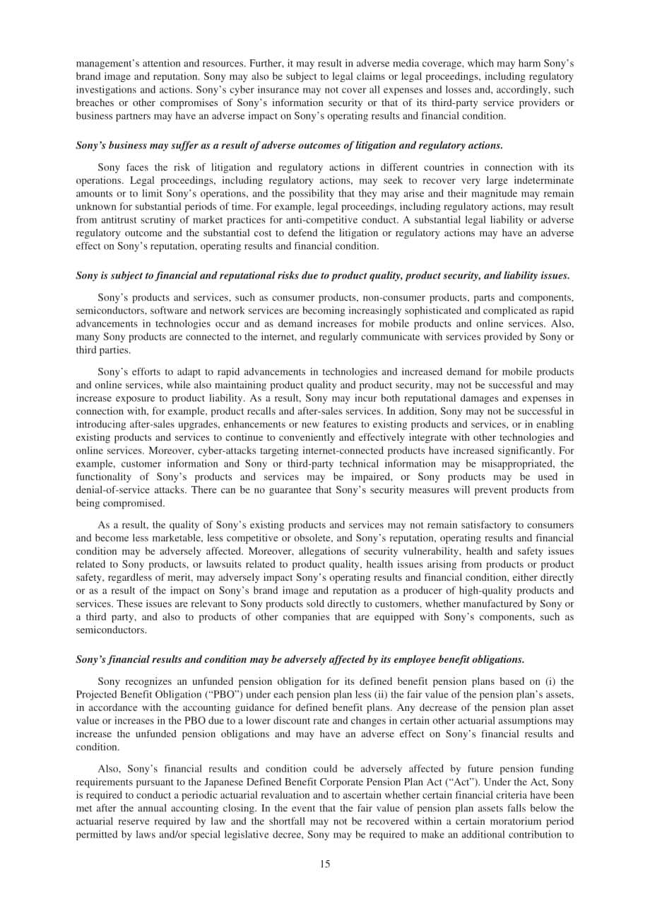 索尼（SONY）2019財年年度報告（英文版）（212頁）.pdf_第15頁