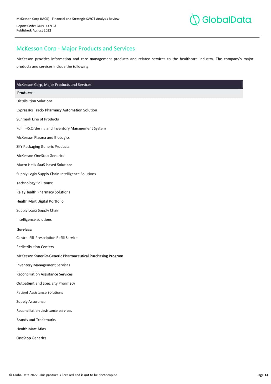 GlobalData：麥克森公司財(cái)務(wù)狀況與SWOT戰(zhàn)略分析綜述報(bào)告（英文版）（163頁）.pdf_第14頁